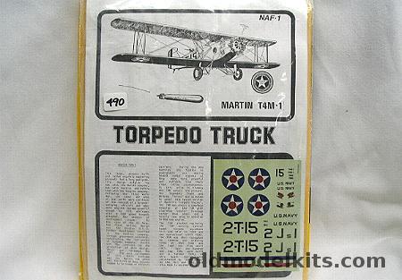 Esoteric 1/72 Martin T4M-1 Torpedo Truck - Bagged, NAF-1 plastic model kit